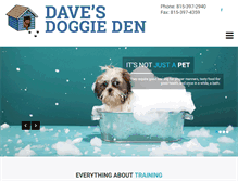 Tablet Screenshot of davesdoggieden.com